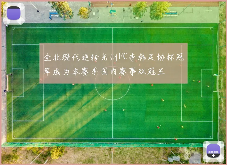 全北现代逆转光州FC夺韩足协杯冠军成为本赛季国内赛事双冠王